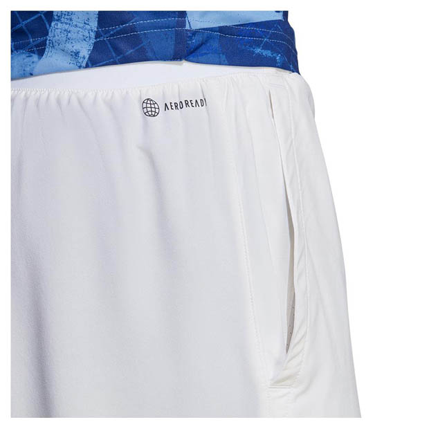 [아디다스 남성용 클럽 우븐 테니스 반바지] Adidas Men`s Club Stretch Woven Tennis Shorts - White