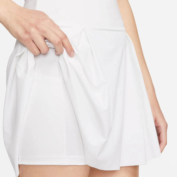 [나이키 여성용 드라이-핏 클럽 어드밴티지 레귤라 테니스 스커트] NIKE Women`s Dri-FIT Club Advantage Regular Tennis Skirt - White