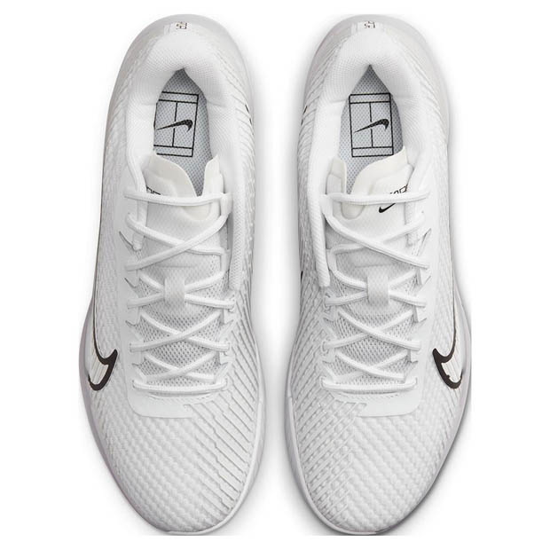 [나이키 남성용 줌 베이퍼 11 테니스화] NIKE Men&#039;s Zoom Vapor 11 Tennis Shoes- White and Black