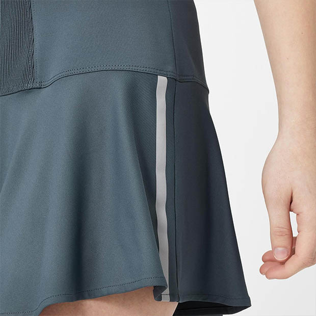 [럭키인러브 여성용 Tech Performance 하이 테크 플라운스 테니스 스커트] LUCKY IN LOVE Women`s Tech Performance High Tech Flounce Tennis Skirt - Ink