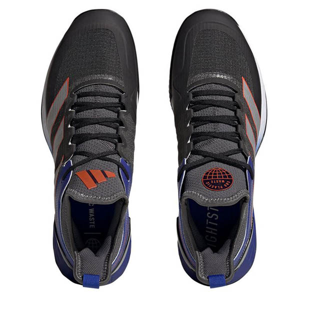[아디다스 남성용 우버소닉4 클레이용 테니스화] Adidas Men`s Ubersonic 4 Clay Tennis Shoes - Grey Six and Silver Metallic