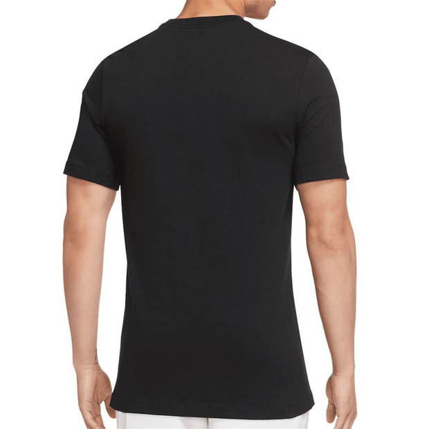 [나이키 남성용 코트 헤리티지 테니스 티셔츠] NIKE Men`s Court Heritage Tennis T-Shirt - Black