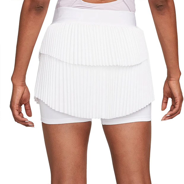 [나이키 여성용 코트 드라이-핏 슬램  플리츠 테니스 스커트] NIKE Women`s Court Dri-FIT Slam Pleats Tennis Skirt - White