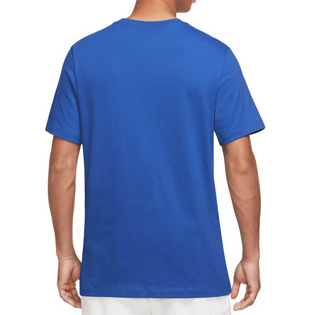 [나이키 남성용 코트 헤리티지 테니스 티셔츠] NIKE Men`s Court Heritage Tennis T-Shirt - Dark Grey Heather