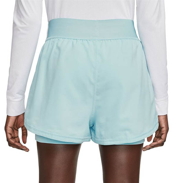 [나이키 여성용 코트 드라이핏 어드밴티지 테니스 반바지] NIKE Women`s Court Dri-FIT Advantage Tennis Shorts - Ocean Bliss