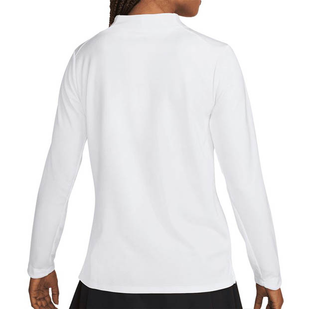 [나이키 여성용 코트 드라이핏 클럽 할프집 UV긴소매 상의] NIKE Women`s Dri-FIT Club Half-Zip UV Top - White