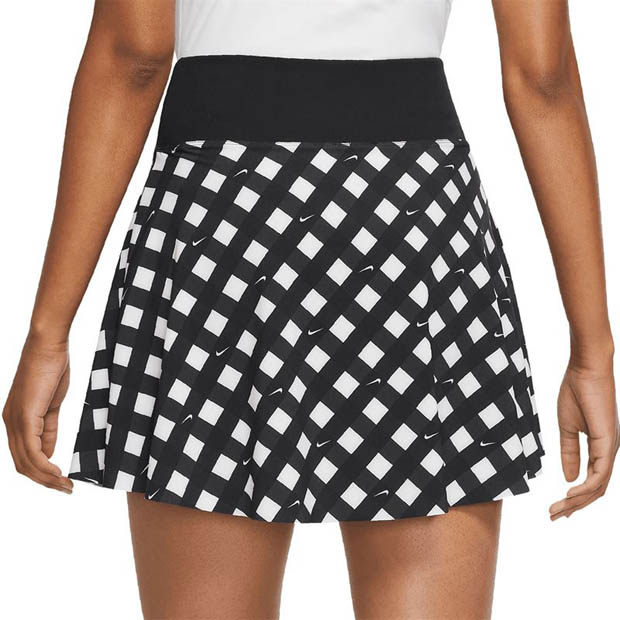 [나이키 여성용 드라이-핏 클럽 프린트 테니스 스커트] NIKE Women`s Dri-FIT Club Printed Tennis Skirt - Black