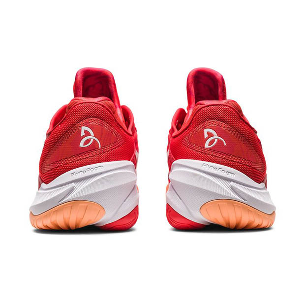 [아식스 남성용 코트 FF 3 노박 테니스화]  ASICS Men`s Court FF 3 Novak Tennis Shoes - Fiery Red and White