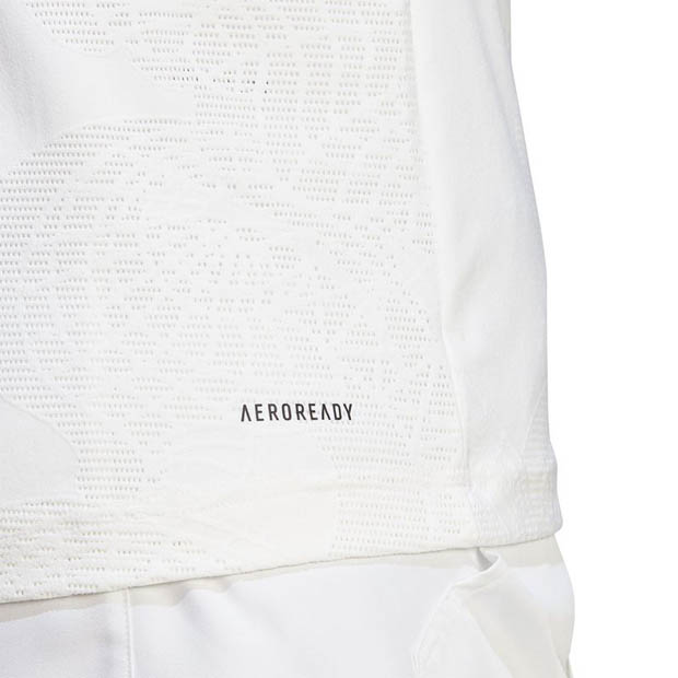 [아디다스 남성용 에어로레디 프리리프트 테니스 상의] adidas Men&#039;s AeroReady FreeLift Tennis Top - White