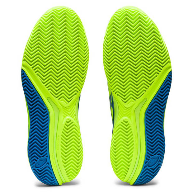 [아식스 여성용 젤-레졸루션 9 클레이용 테니스화] ASICS Women`s GEL-Resolution 9 Clay Tennis Shoes - Hazard Green and Reborn Blue