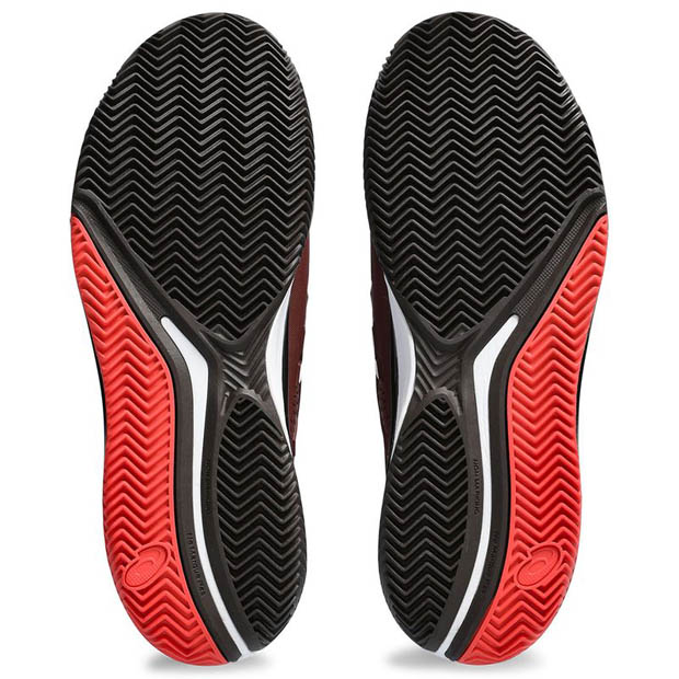 [아식스 남성용 젤 레졸루션 9 클레이용 테니스화] ASICS Men`s Gel-Resolution 9 Clay Tennis Shoe - Antique Red and White