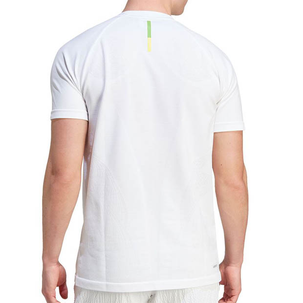 [아디다스 남성용 씸리스 에어로레디 테니스 상의] adidas Men&#039;s Seamless AeroReady Tennis Top - White