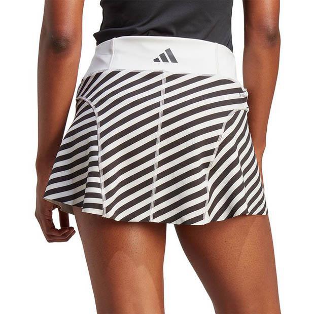 [아디다스 여성용 에어로 레디 매치 리버서블 테니스 스커트] Adidas Women&#039;s Aero Ready Match Reversible Tennis Skirt - Grey One