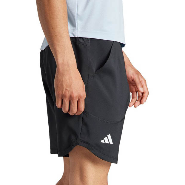 [아디다스 남성용 에어로레디 9인치 테니스 반바지] Adidas Men`s AeroReady 9 inch Tennis Short - Black