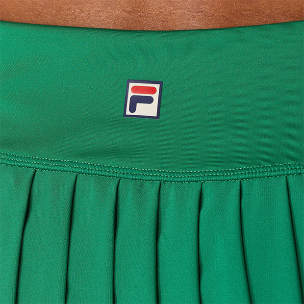 [휠라 여성용 Heritage 우븐 테니스 스커트] FILA Women`s Heritage Pleated Woven Tennis Skirt - Ultramarine Green
