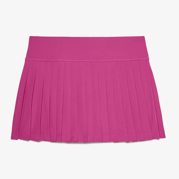 [휠라 여성용 Heritage 우븐 테니스 스커트] FILA Women`s Heritage Pleated Woven Tennis Skirt - Fuchsia Purple