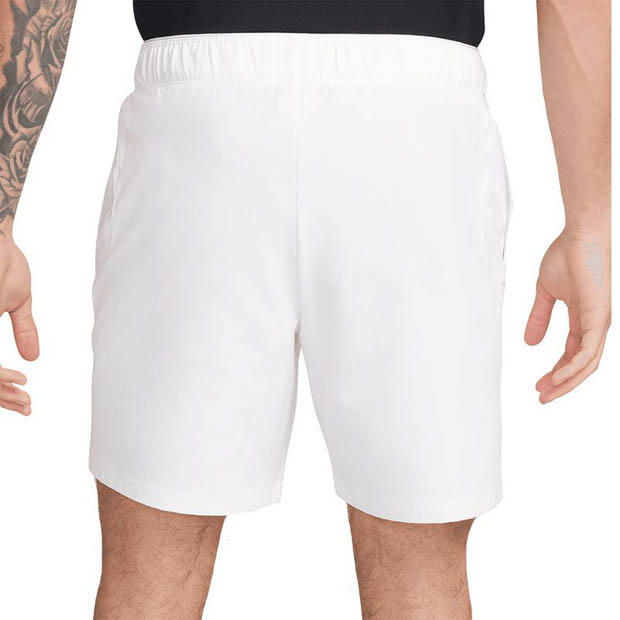 [나이키 남성용 드라이-핏 어드밴티 7인치 테니스 반바지] NIKE Men`s Dri-Fit Advantage 7 Inch Tennis Shorts - White