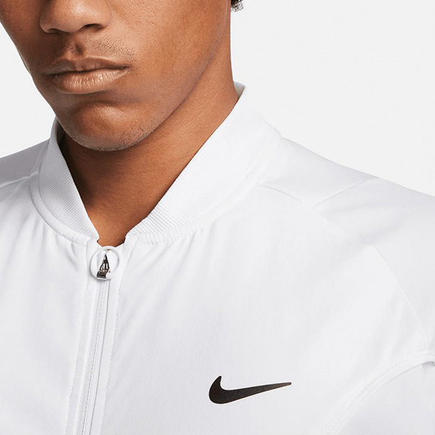 [나이키 남성용 드라이핏 어드밴티지 테니스 자켓] NIKE Men`s Dri-Fit Advantage Tennis Jacket - White