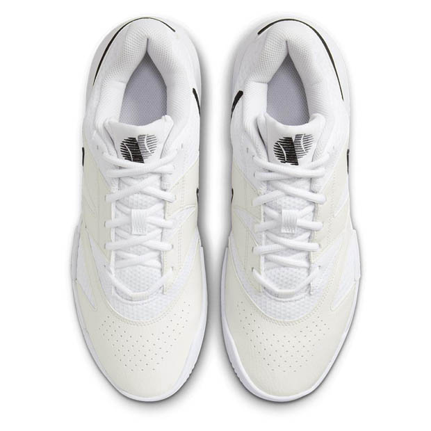 [나이키 남성용 코트 라이트 4 테니스화]  NIKE Men&#039;s Court Lite 4 Tennis Shoes - White and Black