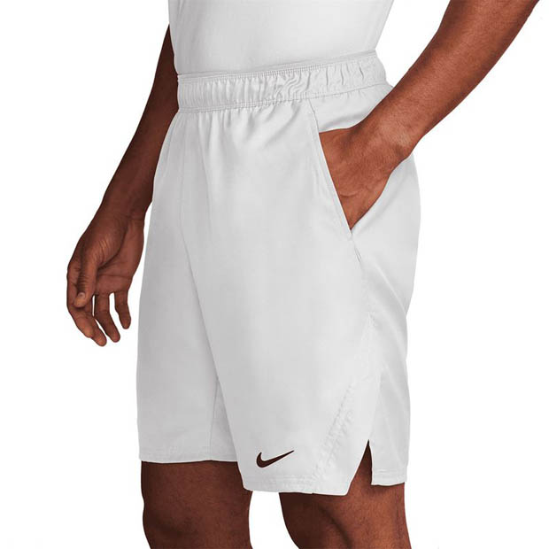 [나이키 남성용 드라이-핏 빅토리 9인치 테니스 반바지] NIKE Men`s Dri-Fit Victory 9 Inch Tennis Shorts - White