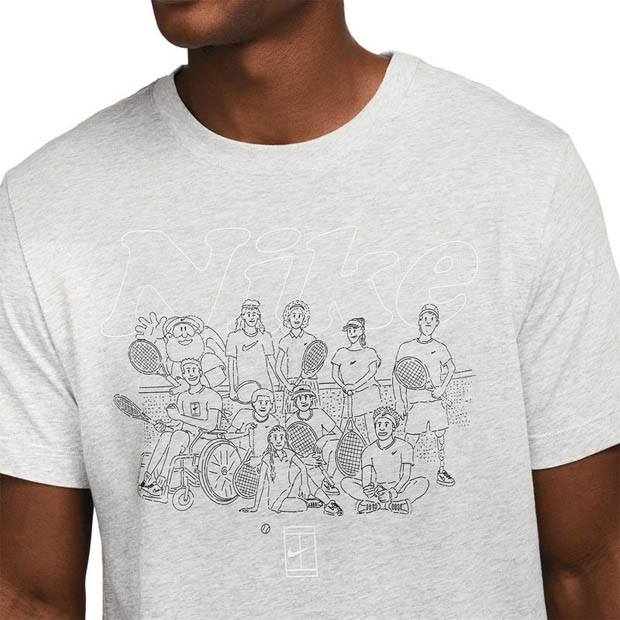 나이키 남성용 드라이-핏 코트 그래픽 티셔츠