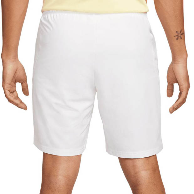 [나이키 남성용 드라이-핏 어드밴티지 9인치 테니스 반바지] NIKE Men`s Dri-Fit Advantage 9 Inch Tennis Shorts - White
