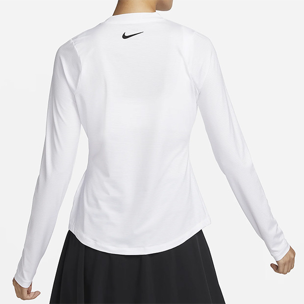 [나이키 여성용 드라이-핏 빅토리 긴소매 상의] NIKE Women`s Dri-Fit Victory Long-Sleeve Top - White
