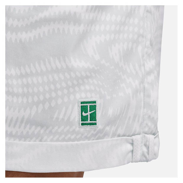 [나이키 남성용 드라이-핏 헤리티지 6인치 테니스 반바지] NIKE Men`s Dri-Fit Heritage 6 Inch Tennis Short - White