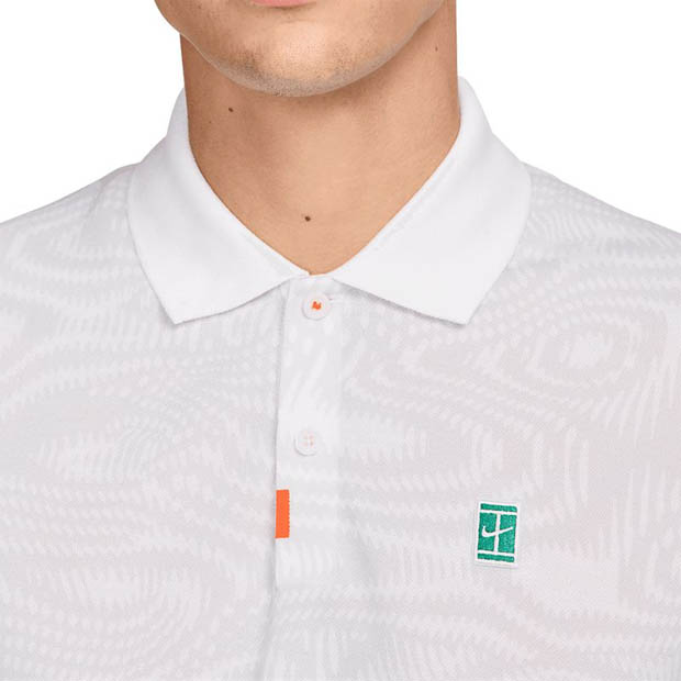 [나이키 남성용 헤리티지 드라이-핏 테니스 폴로] NIKE Men&#039;s Heritage Dri-Fit Tennis Polo - White