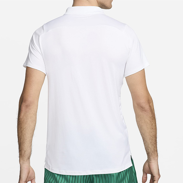 [나이키 남성용 코트 드라이-핏 어드밴티지 테니스 폴로] NIKE Men&#039;s Court Dri-FIT Advantage Tennis Polo - White