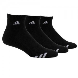 아디다스 테니스 양말 Adidas Cushioned 3-Pack Quater Men`s Tennis Socks Black