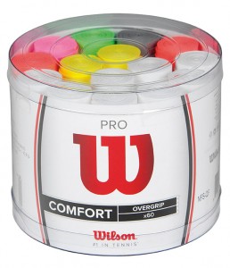 [윌슨 프로 오버그립 60개입 1통] WILSON Pro Overgrip Bucket 60 Pack Bucket - Assorted
