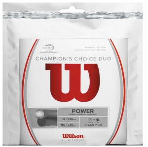 [윌슨 챔피언 초이스 듀오 하이브리드 테니스 스트링]WILSON Champion Choice Duo Hybrid Tennis String