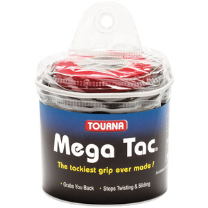 [투나 메가택 오버그립 30개 팩 블랙] Tourna Mega Tac Overgrip 30 Pack Black