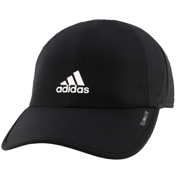 [아디다스 쥬니어용 슈퍼라이트 모자] Adidas Junior&#039;s Superlite Climalite Cap Hat - Black w/White