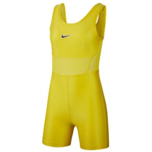 [나이키 여성용 코트 테니스 바디수트] NIKE Women`s Court Tennis Bodysuit - Opti Yellow