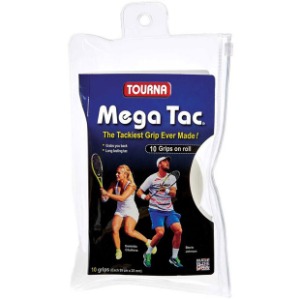 [투나 메가택 오버그립 10개 팩 화이트] Tourna Mega Tac Overgrip 10 Pack White