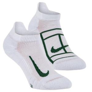 [나이키 코트 남녀공용 멀티플라이어 맥스 테니스 노쇼 양말] NIKE Court Unisex Multiplier Max Tennis No-Show Socks (2 Pairs) - White