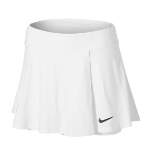 [나이키 여성용 코트 빅토리 플라운시 테니스 스커트] NIKE Women`s Court Victory Flouncy Tennis Skirt (치마길이 옵션) - White