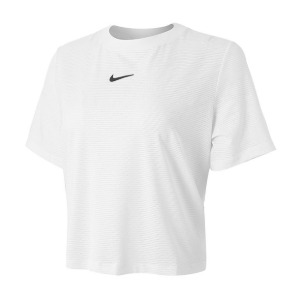 [나이키 여성용 코트 어드밴티지 반팔 테니스 상의] NIKE Women`s Court Advantage Short-Sleeve Tennis Top - White