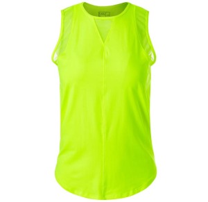 [럭키인러브 여성용 L-UV 칠 아웃 테니스 탱크] LUCKY IN LOVE Women`s L-UV Chill Out Tennis Tank - Neon Yellow