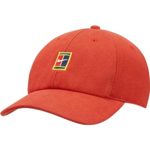 [나이키 남성용 코트 H86 시즈널 로고 테니스 모자] NIKE Men`s Court H86 Seasonal Logo Tennis Hat - Cinnabar
