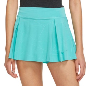 나이키 여성용 드라이핏 프린트 클럽 쇼트 테니스 스커트 Size XS - Washed Teal