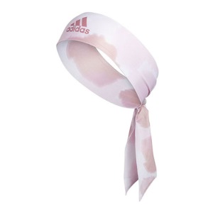 [아디다스 알파스킨 타이 헤드밴드] Adidas Alphaskin Tie Headband - Light Pink Multi