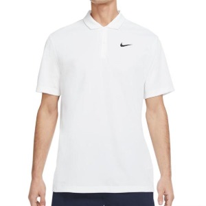 [나이키 남성용 코트 드라이핏 솔리드 테니스 폴로] NIKE Men`s Court Dri-FIT Solid Tennis Polo - White