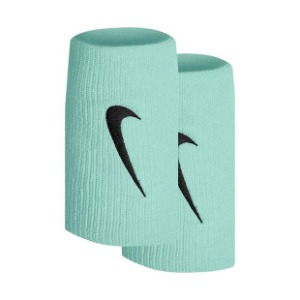 [나이키 프리미어 더블와이드 테니스 손목밴드] Nike Premier Doublewide Tennis Wristbands - Mint Foam/Black
