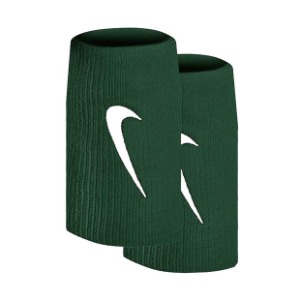 [나이키 프리미어 더블와이드 테니스 손목밴드] Nike Premier Doublewide Tennis Wristbands - Pro Green / White