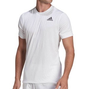 [아디다스 남성용 프리리프트 테니스 상의] adidas Men`s Freelift Tennis Top - White