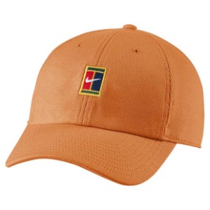 [나이키 남성용 코트 H86 시즈널 로고 테니스 모자] NIKE Men`s Court H86 Seasonal Logo Tennis Hat - Hot Curry