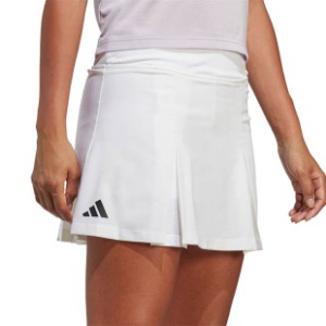 [아디다스 여성용 클럽 플리티드 테니스 스커트] Adidas Women&#039;s Club Pleated Tennis Skirt - White